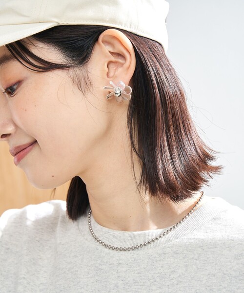驚きの価格が実現！ K10ムーンストーン／クォーツピアス｜ピアス