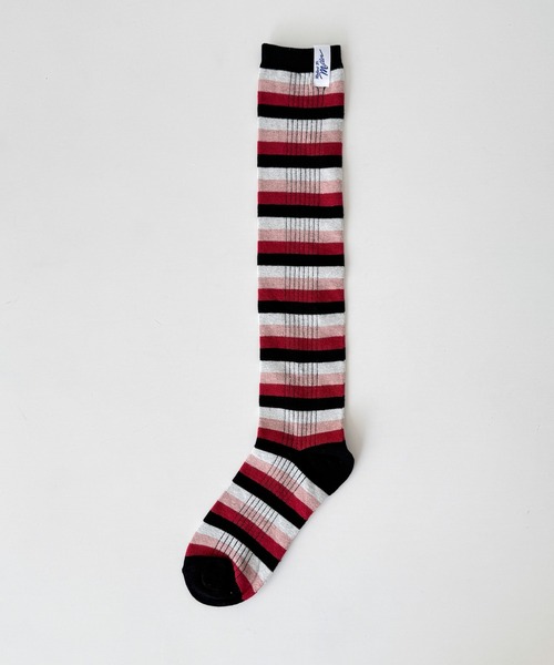 CANAL JEAN（キャナルジーン）の「Miller　ボーダーロングソックス（ソックス/靴下・レディース・グリーン系その他/レッド系その他/グレー系その他・ONE SIZE）」の14枚目の写真