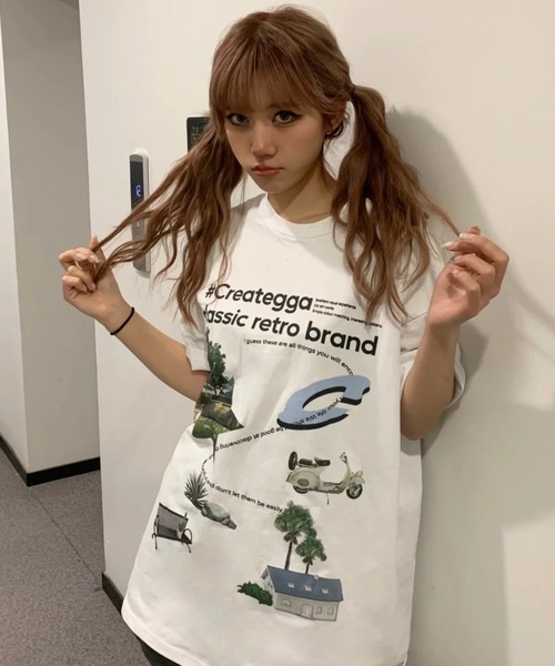 AsRiRe（アスリレイ）の「新色追加　SummerCollection/バカンスミックスTシャツ（Tシャツ/カットソー・レディース・ホワイト/ネイビー/ライトグレー/ブラック/ブラック系/ホワイト系/アイボリー・M）」の15枚目の写真