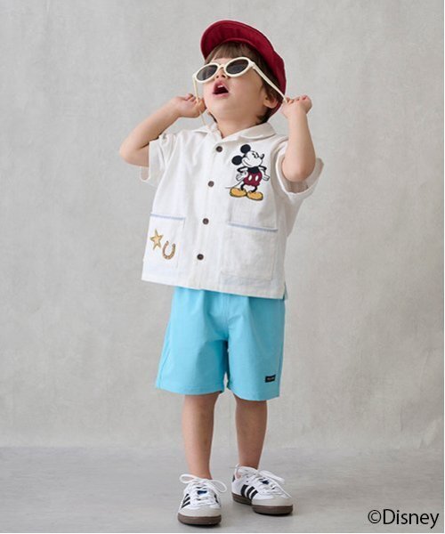 petit main（プティマイン）の「【Disney】開衿半袖シャツ（シャツ/ブラウス・キッズ・カラフル/ブラウン/キナリ・100cm/130cm/110cm/120cm/90cm/80ｃｍ）」の8枚目の写真