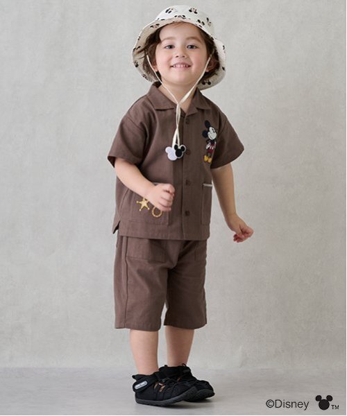 petit main（プティマイン）の「【Disney】開衿半袖シャツ（シャツ/ブラウス・キッズ・カラフル/ブラウン/キナリ・100cm/130cm/110cm/120cm/90cm/80ｃｍ）」の11枚目の写真