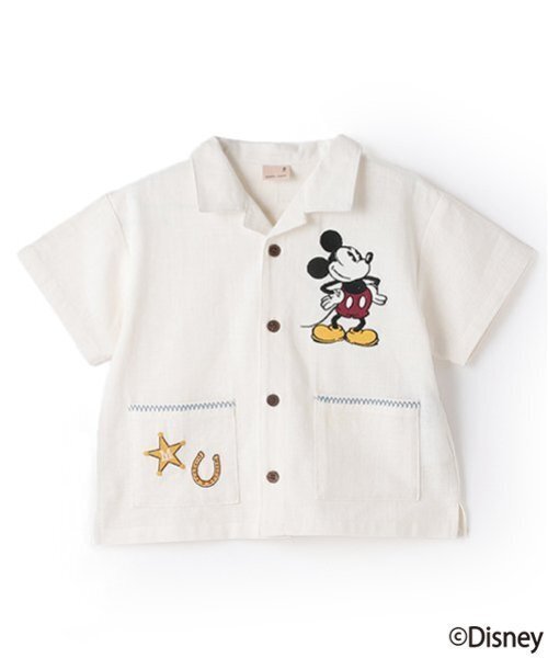 petit main（プティマイン）の「【Disney】開衿半袖シャツ（シャツ/ブラウス・キッズ・カラフル/ブラウン/キナリ・100cm/130cm/110cm/120cm/90cm/80ｃｍ）」の12枚目の写真