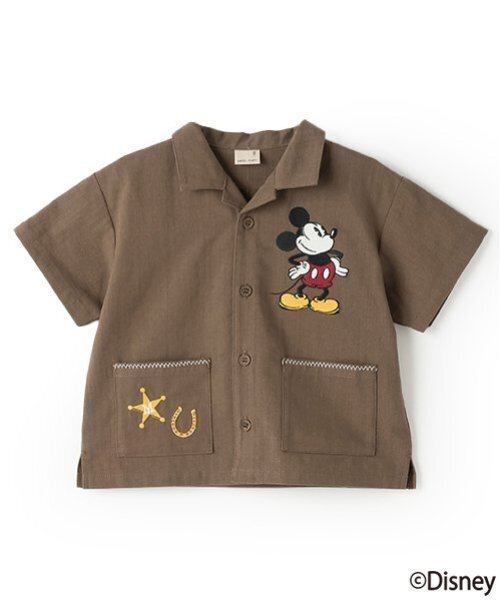 petit main（プティマイン）の「【Disney】開衿半袖シャツ（シャツ/ブラウス・キッズ・カラフル/ブラウン/キナリ・100cm/130cm/110cm/120cm/90cm/80ｃｍ）」の13枚目の写真