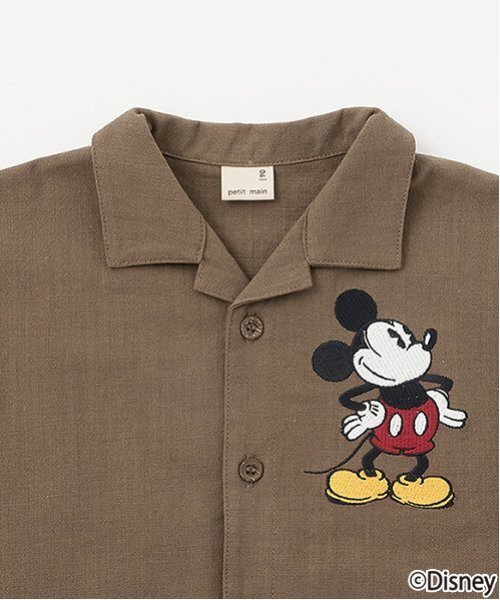 petit main（プティマイン）の「【Disney】開衿半袖シャツ（シャツ/ブラウス・キッズ・カラフル/ブラウン/キナリ・100cm/130cm/110cm/120cm/90cm/80ｃｍ）」の15枚目の写真