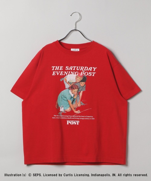 LEPSIM（レプシィム）の「【The Saturday Evening Post】プリントT　494520（Tシャツ/カットソー・レディース・杢グレー/オフホワイト/レッド/ピンク/チャコールグレー/レッド系その他/ホワイト系その他/ブルー系その他・FREE）」の7枚目の写真