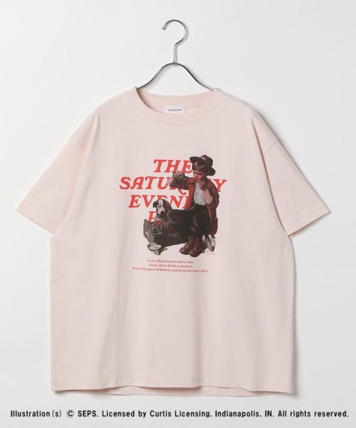 LEPSIM（レプシィム）の「【The Saturday Evening Post】プリントT　494520（Tシャツ/カットソー・レディース・杢グレー/オフホワイト/レッド/ピンク/チャコールグレー/レッド系その他/ホワイト系その他/ブルー系その他・FREE）」の6枚目の写真