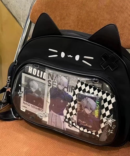 ♡kr2hkr♡　ふわコロショルダー　ユキエモン3点セット セール】Y2Kガーリー＊3WAYねこ型痛バッグ（ショルダーバッグ