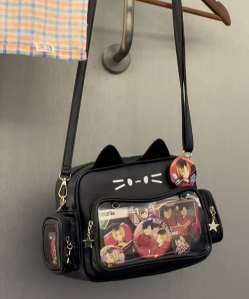 gossip!ロサンゼルス(ゴシップロサンゼルス)の「Y2Kガーリー*3WAYねこ型痛バッグ(ショルダーバッグ・レディース・ブラウン/オフホワイト/ブルー/シルバー/ブラック・FREE)」の12枚目の写真