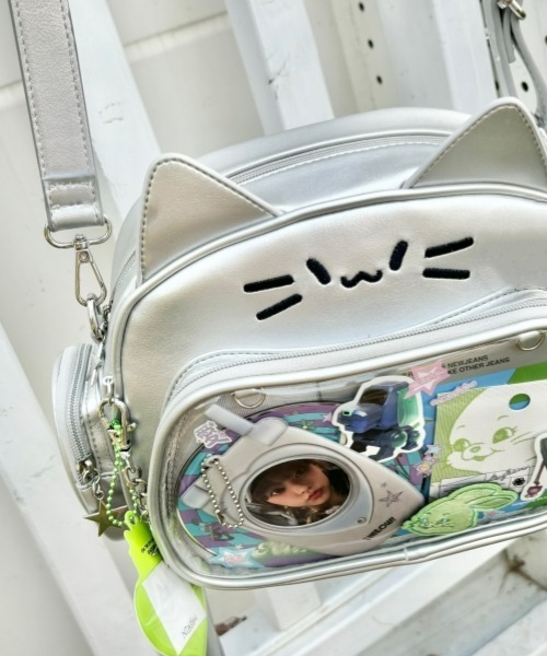 ♡kr2hkr♡　ふわコロショルダー　ユキエモン3点セット セール】Y2Kガーリー＊3WAYねこ型痛バッグ（ショルダーバッグ