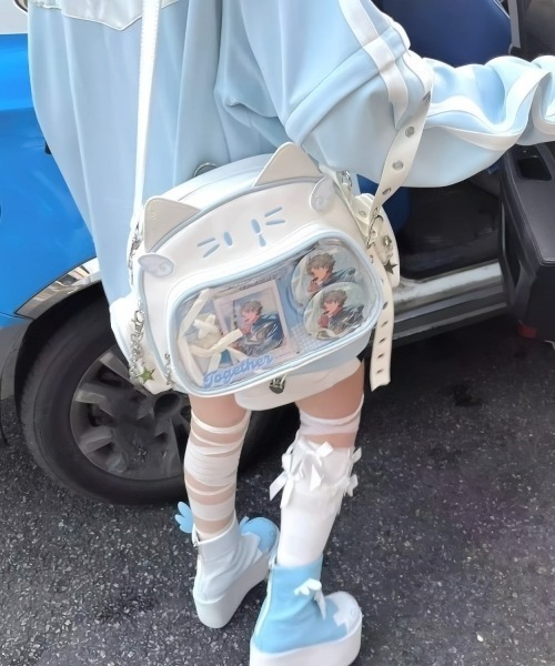 Y2Kガーリー＊3WAYねこ型痛バッグ（ショルダーバッグ）｜gossip