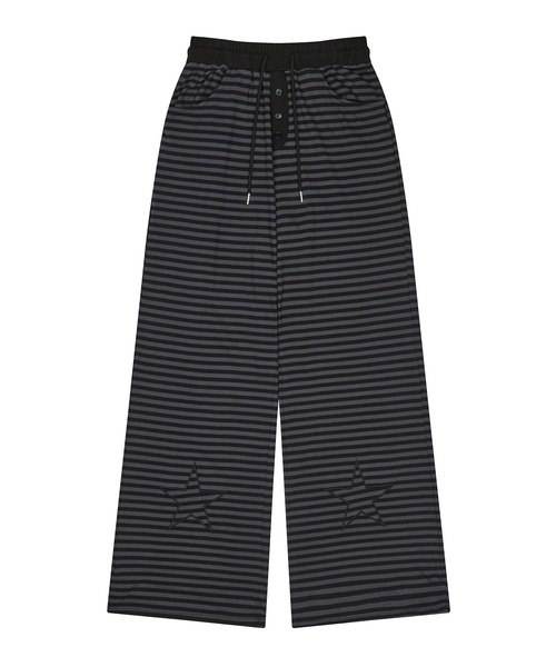 LUVISTRUE（ラヴイズトゥルー）の「SM STAR PANTS（スウェットパンツ・レディース・チャコール/ピンク/ブラック・FREE）」の19枚目の写真