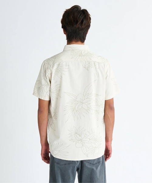 「極美品」 QUIKSILVER シーガル ブラック 半袖 QUIKSILVER MODERN FIT 半袖ペイズリー柄アロハシャツ ブラック