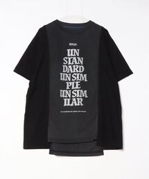 美品 アンスリードマーブルアートTシャツ ブラック フリーサイズ UN3D.（アンスリード）の「マーブルアートTシャツ（Tシャツ