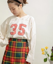 CHILD WOMAN（チャイルドウーマン）の「オーガニックリサイクル フットボールロンＴ（Tシャツ/カットソー）」