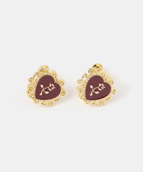 FOREVER 21(フォーエバー トゥエンティーワン)の「モチーフイヤリング(イヤリング・レディース・ブラック/ホワイト系その他/バーガンディー・FREE)」の3枚目の写真