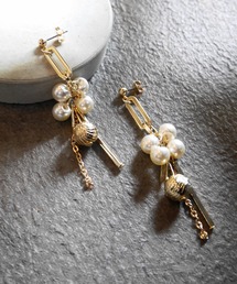 amplis（アンプリス）の「パールロングパーツピアス/nowa（ピアス（両耳用））」