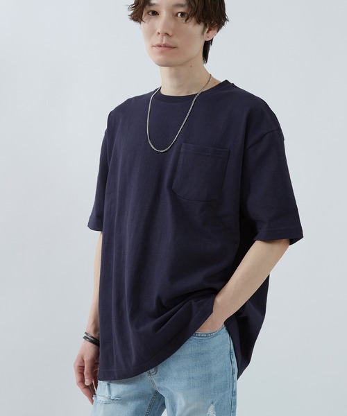 improves（インプローブス）の「USAコットン 半袖 ポケTEE（Tシャツ/カットソー・メンズ・グレー/ブラック/カーキ/ネイビー/ベージュ/ホワイト・LARGE/MEDIUM）」の6枚目の写真
