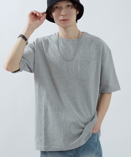 improves（インプローブス）の「USAコットン 半袖 ポケTEE（Tシャツ/カットソー・メンズ・グレー/ブラック/カーキ/ネイビー/ベージュ/ホワイト・LARGE/MEDIUM）」の3枚目の写真