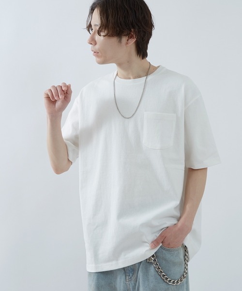 improves（インプローブス）の「USAコットン 半袖 ポケTEE（Tシャツ/カットソー・メンズ・グレー/ブラック/カーキ/ネイビー/ベージュ/ホワイト・LARGE/MEDIUM）」の22枚目の写真
