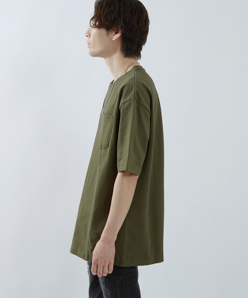 improves（インプローブス）の「USAコットン 半袖 ポケTEE（Tシャツ/カットソー・メンズ・グレー/ブラック/カーキ/ネイビー/ベージュ/ホワイト・LARGE/MEDIUM）」の8枚目の写真
