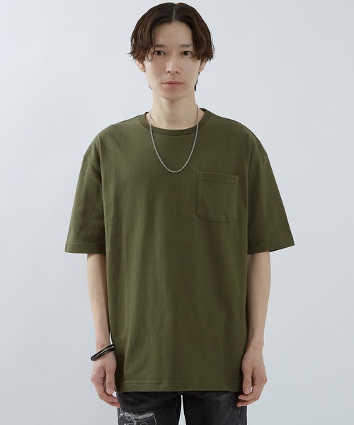 improves（インプローブス）の「USAコットン 半袖 ポケTEE（Tシャツ/カットソー・メンズ・グレー/ブラック/カーキ/ネイビー/ベージュ/ホワイト・LARGE/MEDIUM）」の9枚目の写真