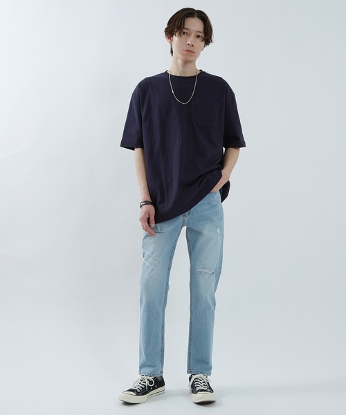 improves（インプローブス）の「USAコットン 半袖 ポケTEE（Tシャツ/カットソー・メンズ・グレー/ブラック/カーキ/ネイビー/ベージュ/ホワイト・LARGE/MEDIUM）」の15枚目の写真