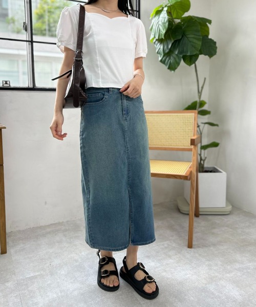 mebole(メボレ)の「バルーンオープンネックトップ(Tシャツ/カットソー・レディース・ブラック/ホワイト・FREE)」の18枚目の写真