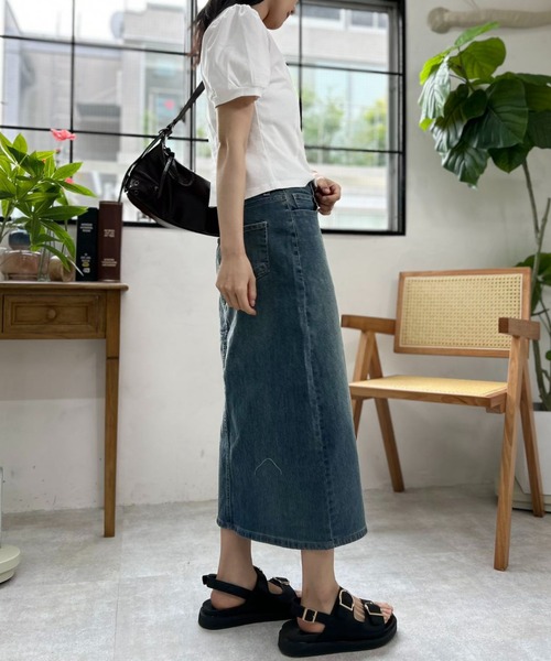 mebole(メボレ)の「バルーンオープンネックトップ(Tシャツ/カットソー・レディース・ブラック/ホワイト・FREE)」の19枚目の写真