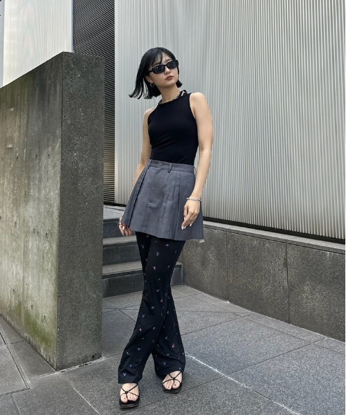 Ameri（アメリ）の「MEDI DIMENSIONAL KNIT TANK（タンクトップ・レディース・ブラック/ホワイト/レッド・FREE）」の11枚目の写真