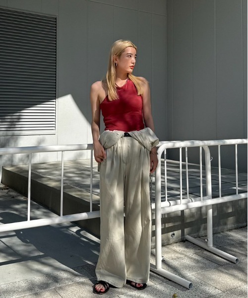 Ameri（アメリ）の「MEDI DIMENSIONAL KNIT TANK（タンクトップ・レディース・ブラック/ホワイト/レッド・FREE）」の17枚目の写真