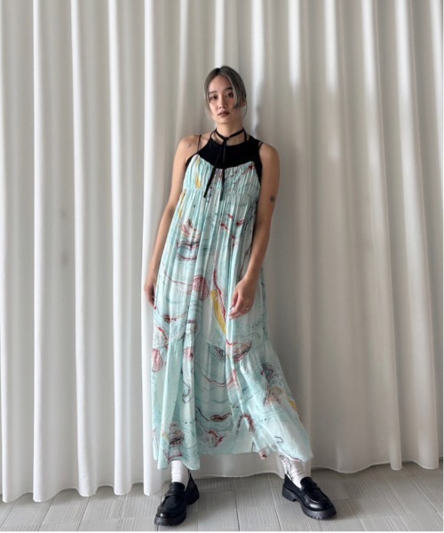 Ameri（アメリ）の「MEDI DIMENSIONAL KNIT TANK（タンクトップ・レディース・ブラック/ホワイト/レッド・FREE）」の14枚目の写真