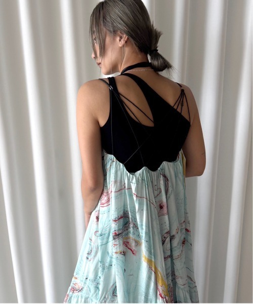 Ameri（アメリ）の「MEDI DIMENSIONAL KNIT TANK（タンクトップ・レディース・ブラック/ホワイト/レッド・FREE）」の16枚目の写真