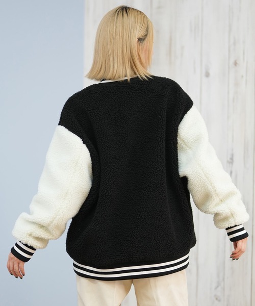 the new society ボアジャケット ムラサキスポーツ限定】DC/ディーシー ボアジャケット BOA VARSITY