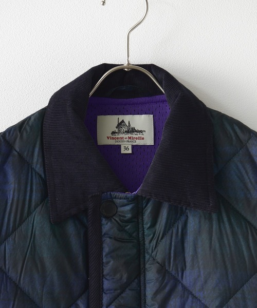 Vincent et Mireille（バンソンエミレイユ）の「Vincent et Mireille/バンソンエミレイユ RIDING VEST(PRINT) ライディングベスト(プリント) キルティングベスト（ベスト・メンズ・ベージュ・36）」の16枚目の写真