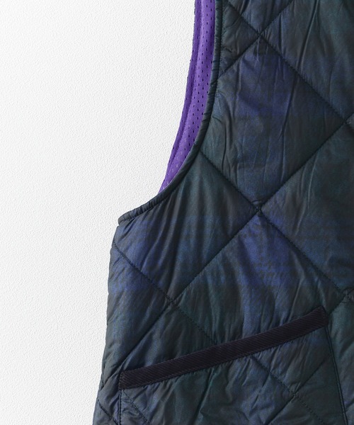 Vincent et Mireille（バンソンエミレイユ）の「Vincent et Mireille/バンソンエミレイユ RIDING VEST(PRINT) ライディングベスト(プリント) キルティングベスト（ベスト・メンズ・ベージュ・36）」の17枚目の写真