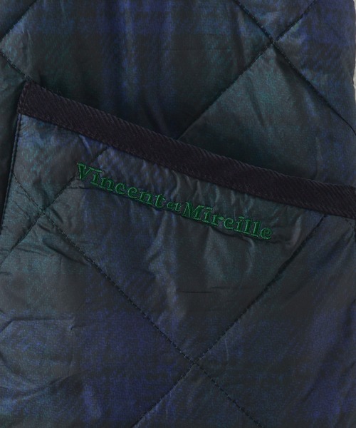 Vincent et Mireille（バンソンエミレイユ）の「Vincent et Mireille/バンソンエミレイユ RIDING VEST(PRINT) ライディングベスト(プリント) キルティングベスト（ベスト・メンズ・ベージュ・36）」の18枚目の写真