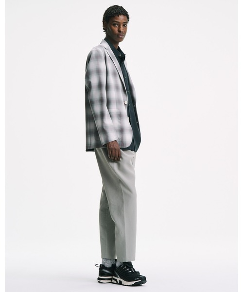 SOPHNET.(ソフネット)の「HIGH-TWIST OMBRE CHECK JACKET(テーラードジャケット・メンズ・グレー/ブラウン・2/1/3/5/4)」の4枚目の写真