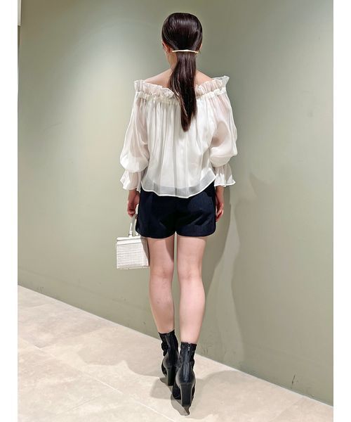 SNIDEL ブラウス スナイデル SNIDEL 2wayボリュームブラウス （WHT