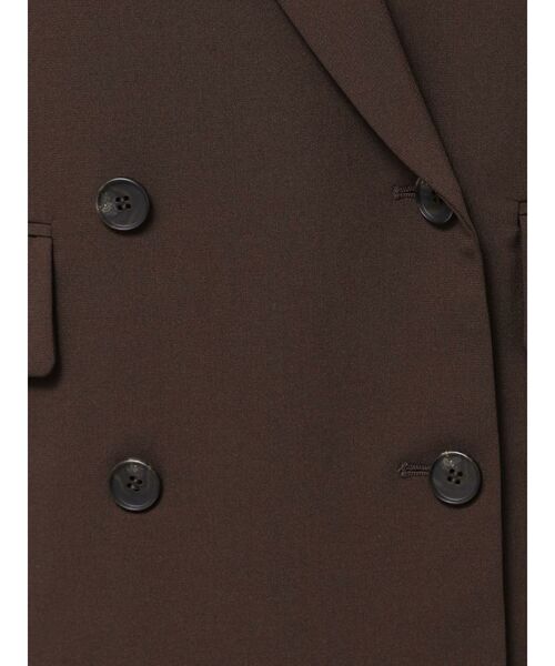 ELENDEEK(エレンディーク)の「ダブルブレストテーラージャケット(テーラードジャケット・レディース・グレー/ブラウン・FREE)」の5枚目の写真