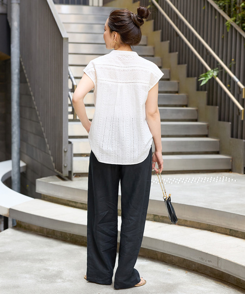 追加4》手洗い可 / フレンチリネンストレートパンツ（その他