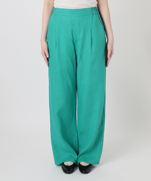 追加4》手洗い可 / フレンチリネンストレートパンツ（その他