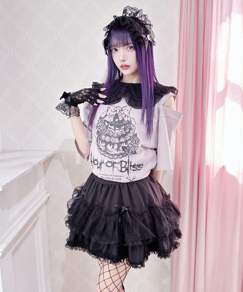 新品タグ付♡プリメロ♡ 2段チュール重ねフリルスカパン - ピンク♡ 2段チュール重ねフリルスカパン（スカート）｜MA*RS（アメーバー