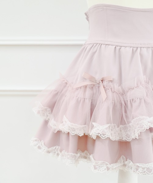 2段チュール重ねフリルスカパン（スカート）｜MA*RS（アメーバー