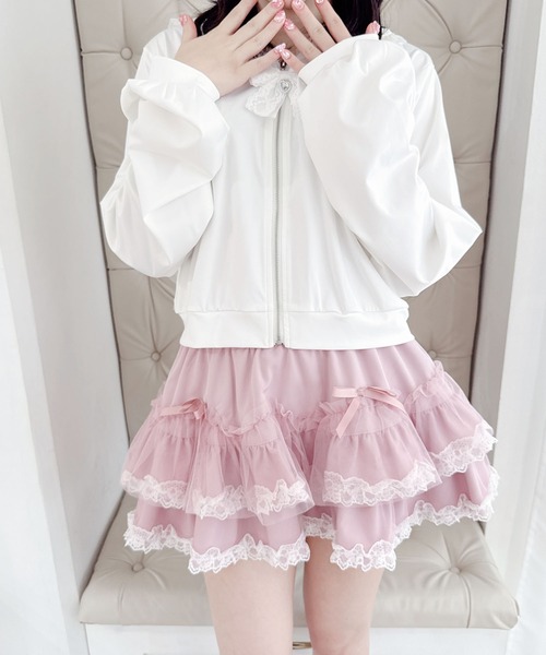 新品タグ付♡プリメロ♡ 2段チュール重ねフリルスカパン - ピンク♡ 2段チュール重ねフリルスカパン（スカート）｜MA*RS（アメーバー