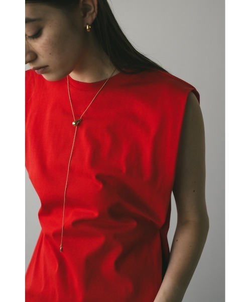 STYLEMIXER（スタイルミキサー）の「ショルダータックタンク（タンクトップ・レディース・ブラウン/ホワイト/ブラック/レッド・FREE）」の8枚目の写真