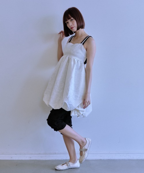 HONEY MI HONEY ジャガードチュニックワンピース ホワイト HONEY MI HONEY jacquard tunic one-piece （white