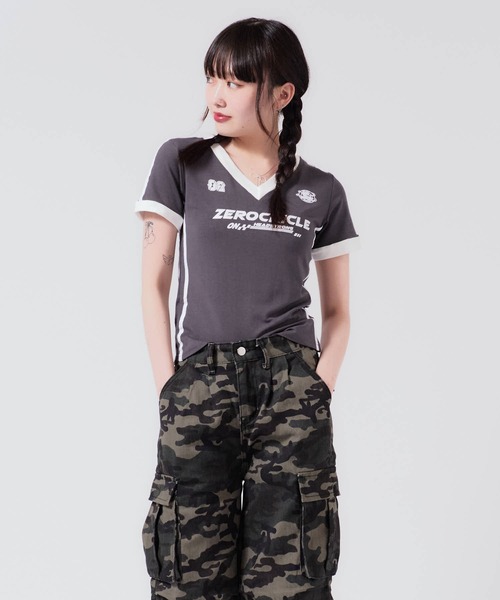 セール】Sports uniform-style tops / スポーツユニフォーム風トップス