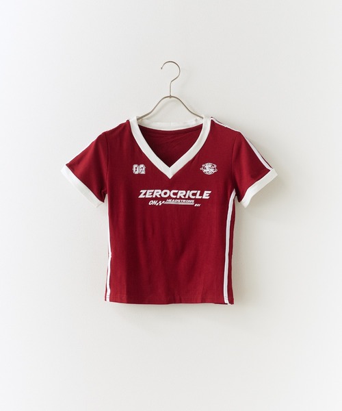 トップス A Team Sports uniform-style tops / スポーツユニフォーム風トップス（T