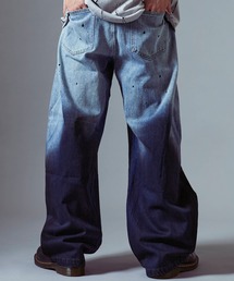 【26SS再入荷】Gradient design remake style denim / グラデーションデザイン  リメイク風デニム