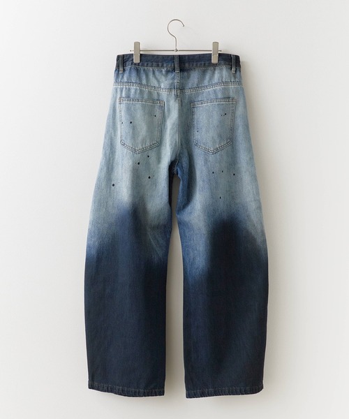 Theater code(シアターコード)の「【26SS再入荷】Gradient design remake style denim / グラデーションデザイン リメイク風デニム(デニムパンツ・メンズ・ブルー・L/M)」の6枚目の写真